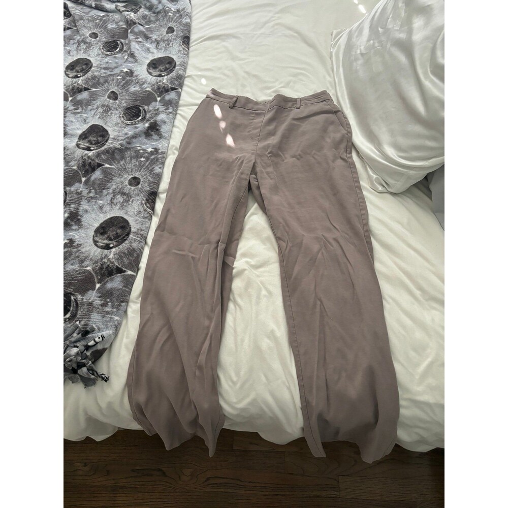 Light Purple Grey Straight Leg Pants w/ Pockets - Size Small